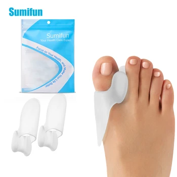 2Db/pár Sumifun szilikon Big Toes korrektor Toe Safe Medical Health Care pedikűr eszköz Egyszerű elválasztó láb egészségügyi ellátás