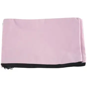 12 csomag rózsaszín vászon sminktáska, ömlesztett kozmetikai táskák többszínű cipzárral, vászon cipzáras ceruzatartó tasak, barkácsolás