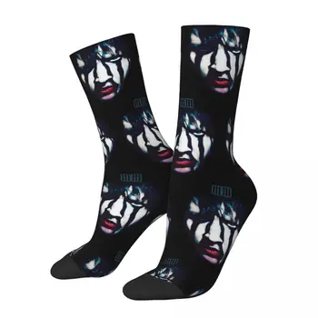 Téli meleg Vicces férfi női Marilyn Manson gótikus portré rajongói művészeti zokni csúszásmentes gördeszka zokni