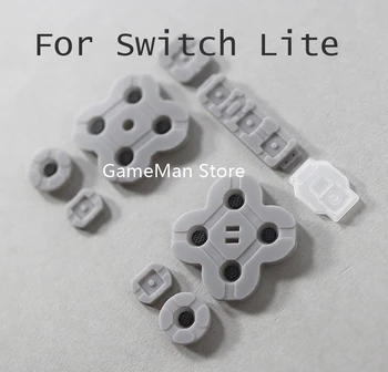 Volume Power bal oldali gumi pad készlet Nintendo Switch konzolhoz NS Lite vezérlő Vezető szilikon gumi gomb