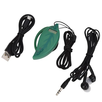  fülbe helyezhető FM rádió vezeték nélküli fejhallgató FM rádió sztereó fülhallgató zöld HRD-200 3,5 mm-es fülhallgatóval
