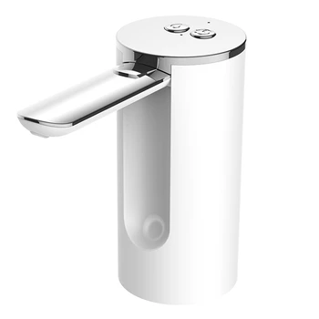  elektromos vízszivattyú palackhoz USB töltés ivóadagoló alacsony zajszintű kis szivattyú, szívóműtermék Könnyen használható ezüst-fehér