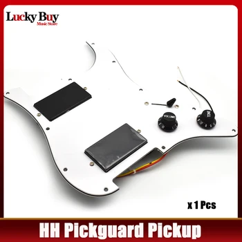 Előre huzalozott pickguard gitár hangszedők HH Humbucker hangszedők betöltött pickguard PIckup for ST gitár