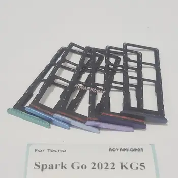 Top vadonatúj SIM-kártyatálca a Tecno Spark Go 2022 KG5 SIM-tartó kártyanyílás-adapter olvasó tűje