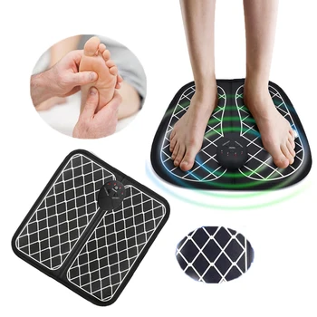  elektromos EMS lábmasszírozó pad vezeték nélküli láb izom stimulátor masszázs szőnyeg enyhíti a fájdalmat ABS fizioterápia lábvibráló masszázs