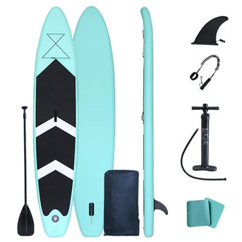 Felfújható SUP-ok Stand Up Paddle Board SUP-ok Ultrakönnyű szörfdeszka Surf Board táska Lapát uszony Légszivattyú javító készlet Lábpóráz