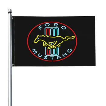 2017 Fords Mustang Tribar Gt Comical Car Racing zászló Banner Sport Club Sport Club Home Dekoráció Kültéri