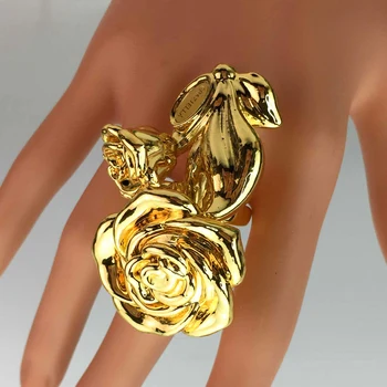 Yuminglai divat Oversize Party gyűrű könnyű gyűrű nőknek Ingyenes szállítás Nagy túlzás jegygyűrű ajándék FHK17144