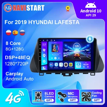 NAVISTART Android 10 autórádió multimédiás videolejátszó 2019-hez HYUNDAI LAFESTA Carplay 2din navigáció GPS Autoradio fejegység