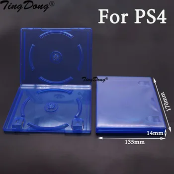 TingDong 10DB PS4 cseréhez Üres játék CD DVD doboz tok Sony DualSense 4 PS4 lemezlemezhez Tartozékok