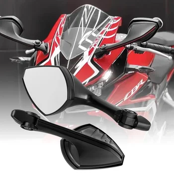 Motorkerékpár tartozék visszapillantó tükrök HONDA SUZUKI KAWASAKI R6 CBR650R Ninja650 GSXR állítható motorkerékpár burkolati tükörhöz