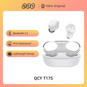 100% eredeti QCY T17S Bluetooth fülhallgató aptX Qualcomm Bluetooth 5.2 fejhallgató hangsegéd érintésvezérlésű fülhallgató