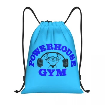 Custom Powerhouse Gym húzózsinóros hátizsák táskák Férfi női könnyű testépítés Fitness Gym Gym Sports Sackpack zsákok jógához
