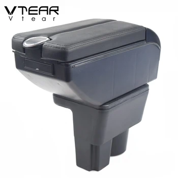 Vtear autós kartámasz bőr kartámasz USB interfész tároló doboz belső középkonzol csésze nyílás automatikus tartozékok Suzuki Liana számára
