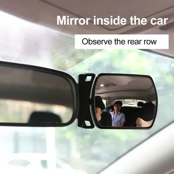 Autó Állítható gyermek visszapillantó tükör belül a baba biztonságához Ülés háttámla Hátsó nézet kiegészítő Konvex tükör autó kiegészítők