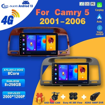 Autórádió Carplay Android Toyota Camry 5 XV 30 2001-2006 multimédia videó lejátszó Automatikus sztereó navigáció GPS DVD No 2Din