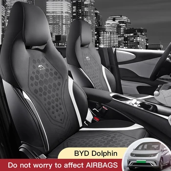 Custom Fit autós kiegészítők velúr nyeregülés párnapárna félig fedett a BYD Dolphin számára