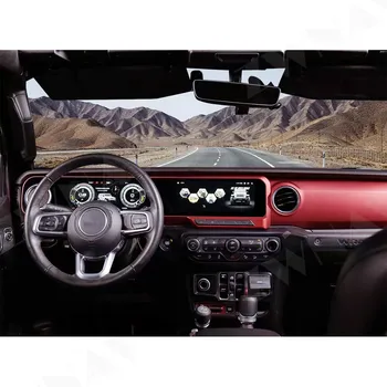  Instrument integrált képernyő Android Jeep Wrangler autóhoz Auto Radio multimédia sztereó Carplay Bluetooth fejegységDSP GPS DSP
