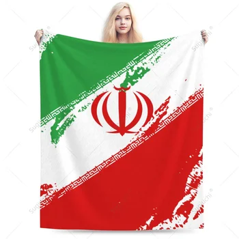 takaró Irán zászló Color Flanel Multifunction Camping kanapéhuzat Tartsa melegen