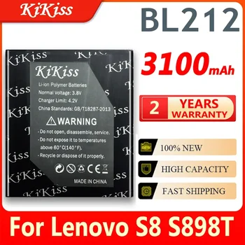 3100mAh KiKiss BL212 Lenovo S8 S898T A708T A628T A620T BL 212 mobiltelefonhoz Nagy kapacitású akkumulátor