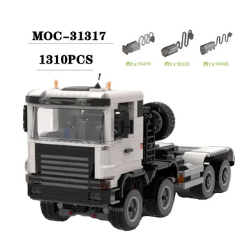 MOC-31317 Építőelemek 8x4 traktor összekötő építőelem modell 1310PCS Felnőtt és gyermek oktatás születésnapi karácsonyi játék ajándék