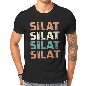 Vintage_Silat_Indonesian_Malay_Fighting_Martial_Arts Félelmetes 100% pamut pólók Rövid ujjú pólók Kerek gallérfelsők Felnőtt