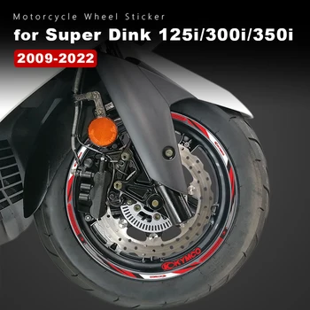 Motorkerékpár kerék matrica vízálló felni csík Super Dink 350 Kymco Superdink 125i 300i Grand Dink 125 300 DTX tartozékokhoz