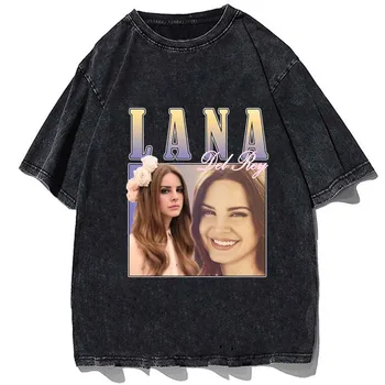 Lana Del Rey The Eras Tour Print Póló Férfi Női Hip Hop Laza Alkalmi Oversized Tshirt Cotton Fashion Retro Streetwear Pólók