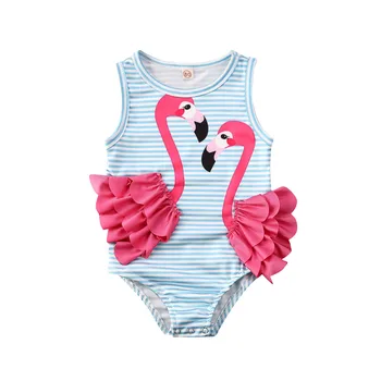 Új lányok fürdőruha Aranyos gyerekek fürdőruha úszás hattyú flamingó 2020 kislány fürdőruha egy darab fürdőruha gyerekeknek