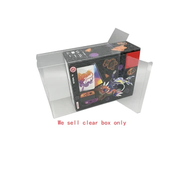 Átlátszó PET műanyag borítás SWITCH NS OLED piros lila limitált játék színes doboz tároló kijelző doboz