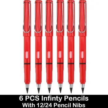 6 db Végtelen ceruza Nincs tinta Írás korlátlan toll Örök ceruzák íráshoz Művészet Rajziroda Iskolai kellékek Irodaszerek