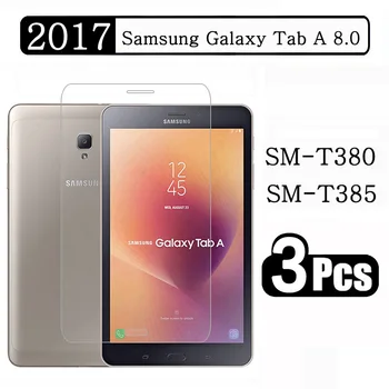  (3 csomag) edzett üveg Samsung Galaxy Tab A 8.0 készülékhez 2017 SM-T380 SM-T385 T380 T385 táblagép képernyővédő fólia